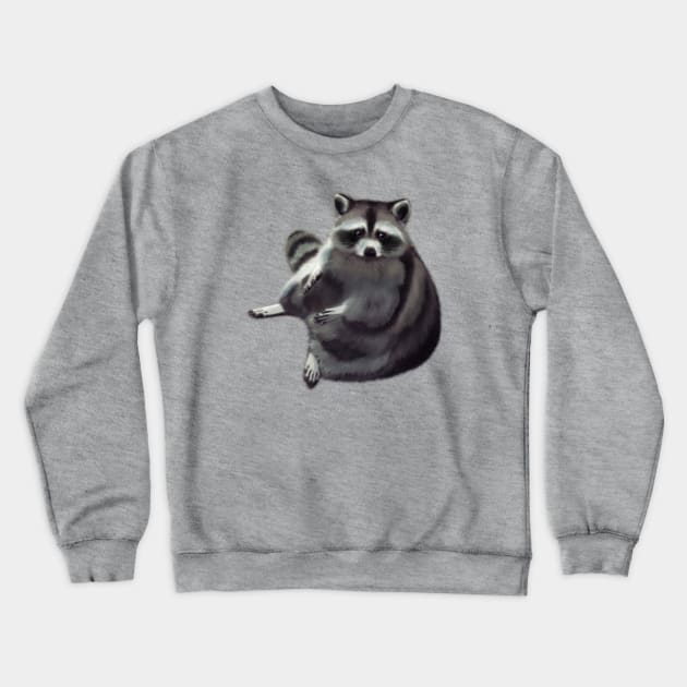 Raccoon Crewneck Sweatshirt by ImaginativeWild